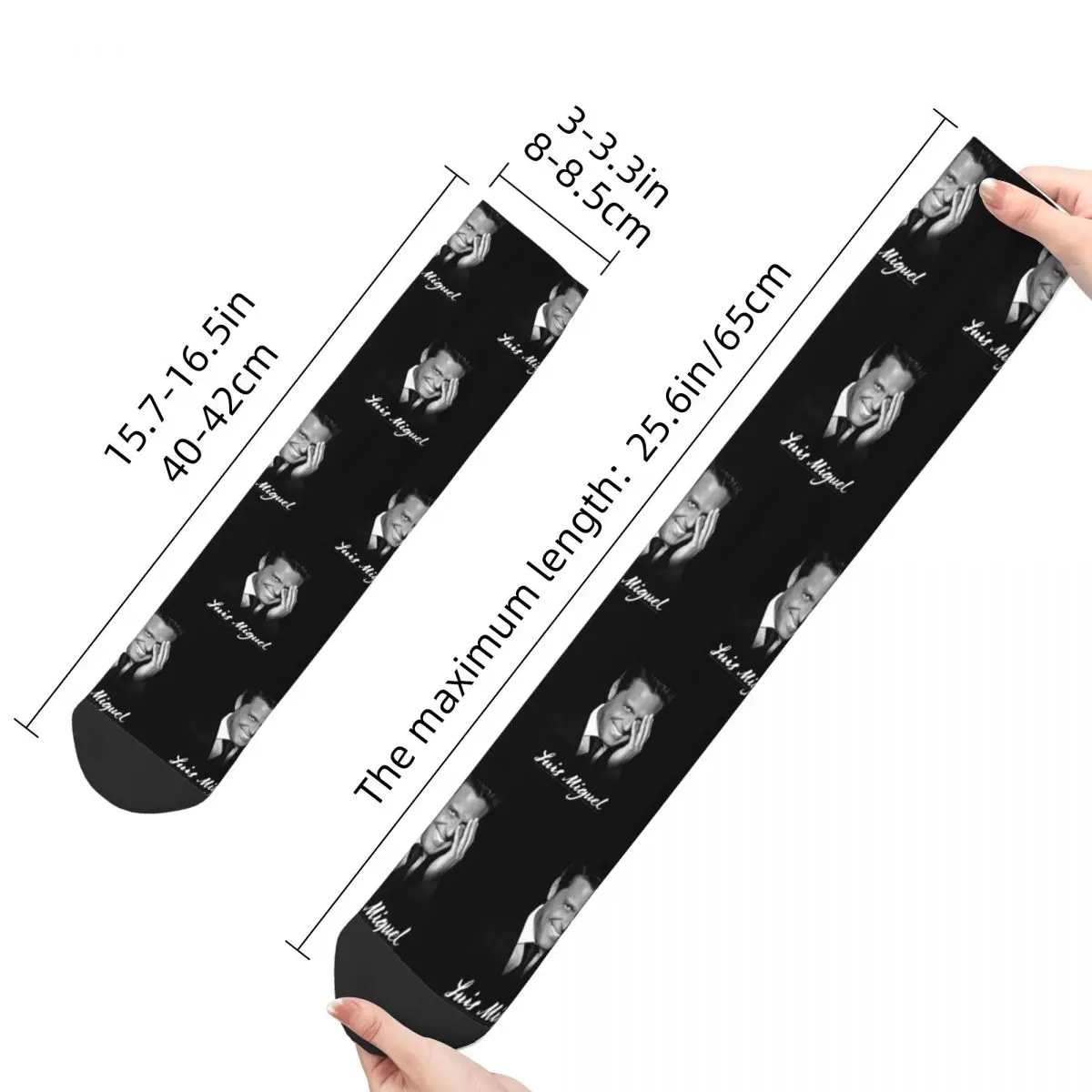 Luis Miguel Socks Men\'s Women\'s Fashion El Sol de Mexico Socks Novelty Spring Summer Autumn Winter Socks Gift