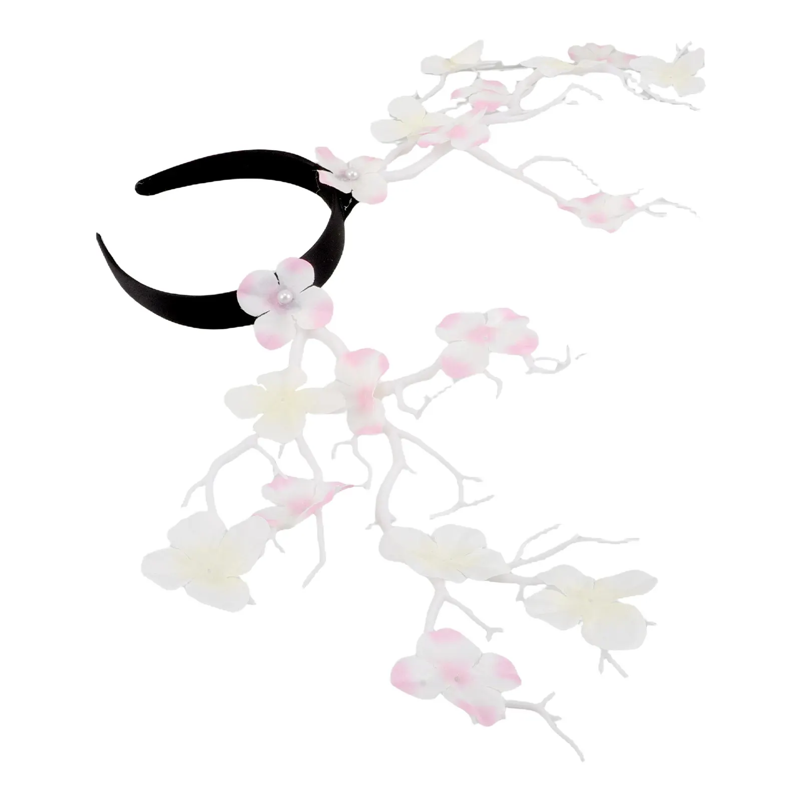 Exaggerated Tree Branch Headpiece Artificial Flower Crown Hair Jewelry for Women Stage Performance Photoshoot Flower Headpiece