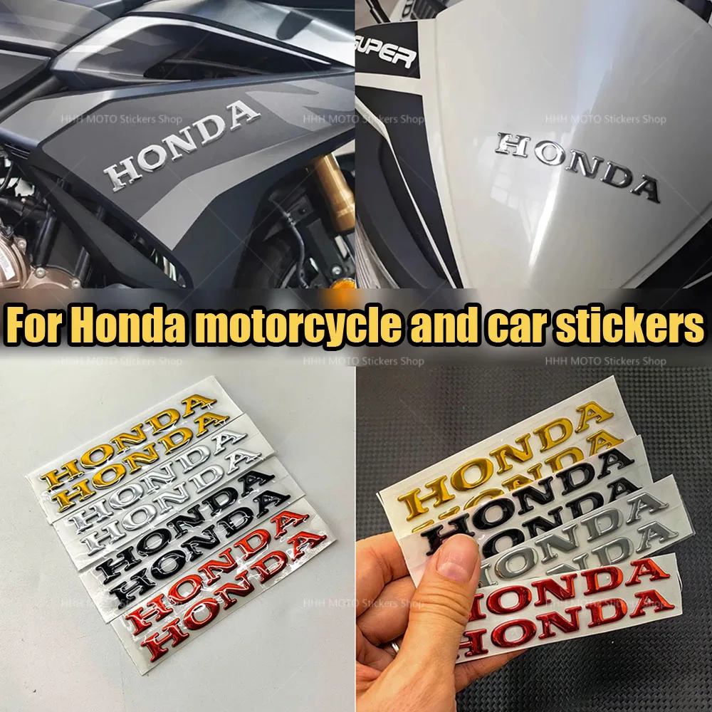 

Наклейка 3D с мягким клеем и буквами для мотоциклов Honda: украшение для топливного бака, кузова, заднего крыла, боковых элементов (PCX160, NSS350, PCX125, CBR650R)