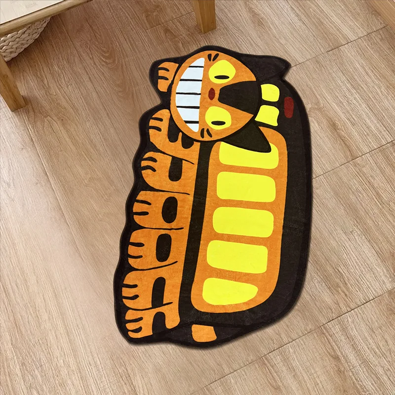 Cute Funny Cat Living Room Entrance Carpets Soft Cartoon Children\'s Room Bedroom Carpet Plush Irregular Cloakroom Balcony Rugs