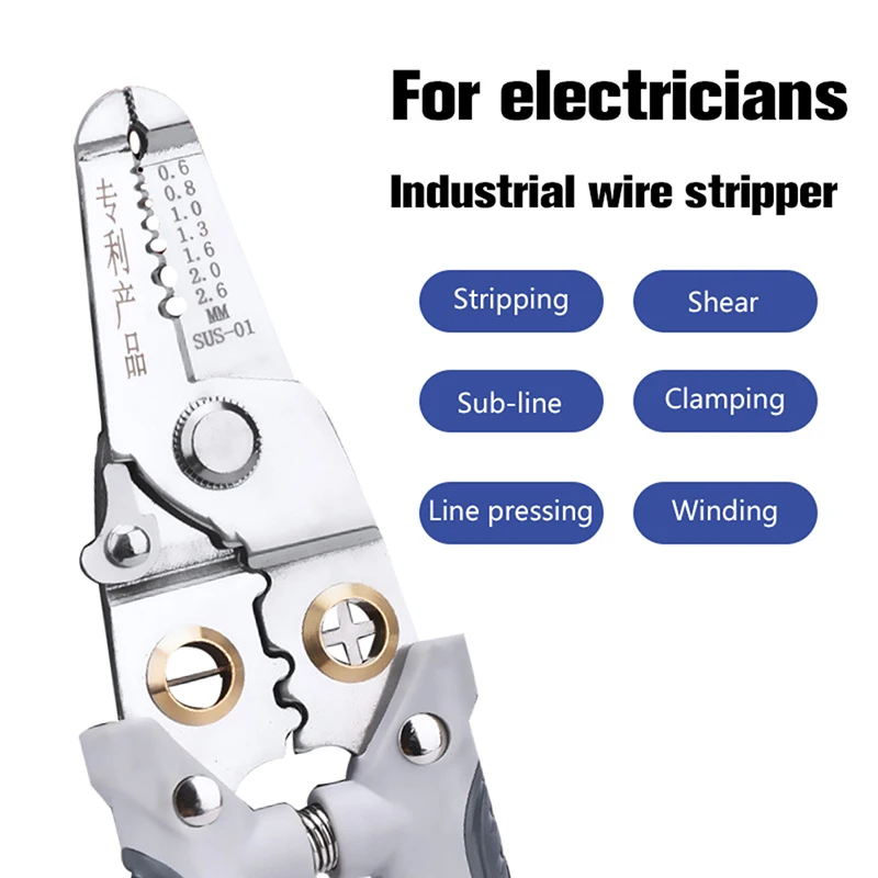 Wire Stripper Decrustation Pliers Multi Tool Ire Stripper Electric Cable Stripper Cutter Multifunctional Wire Repair Tool Pliers