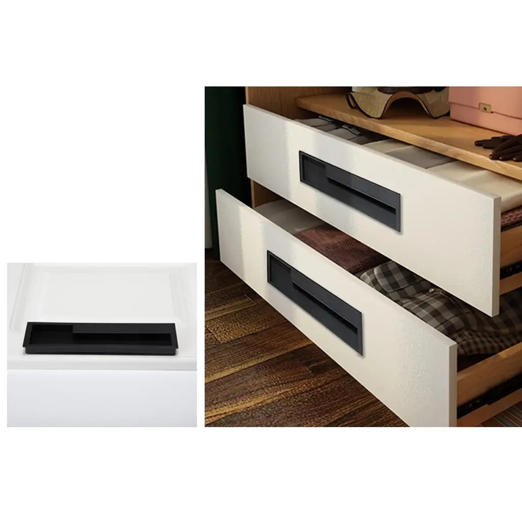 

Утолщенная скрытая ручка из цинкового сплава черного цвета для кухонных шкафов и дверей гардеробов