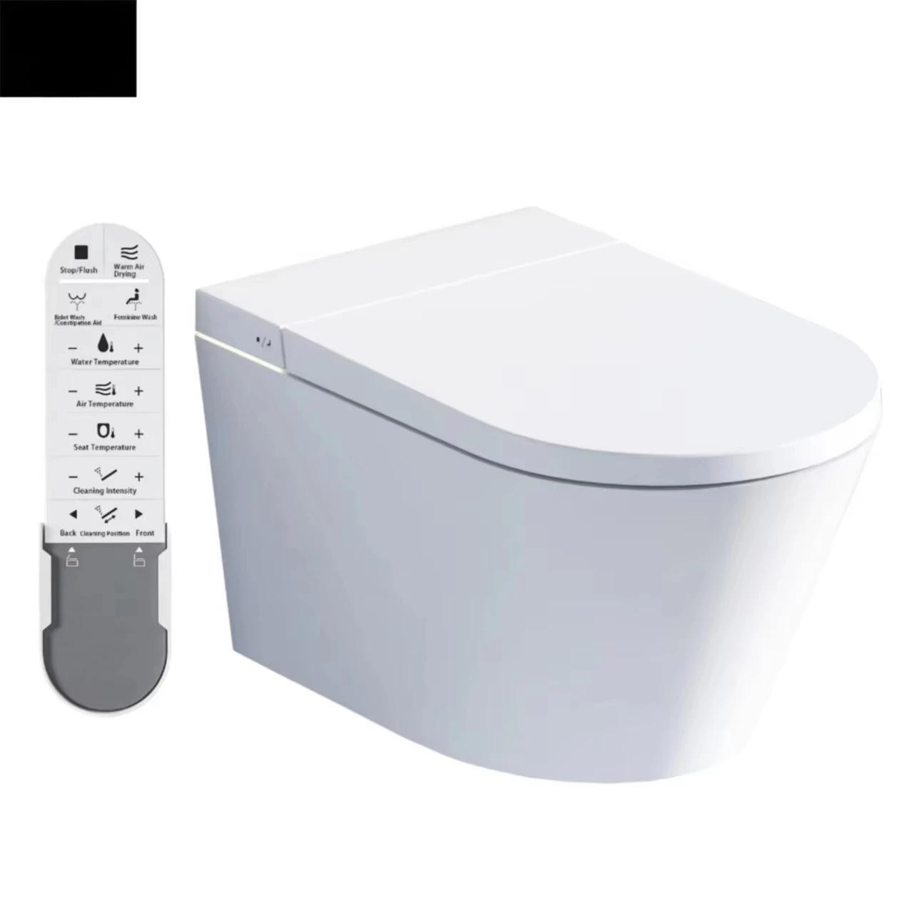 Electric Smart Toilet with Automatic Flush Function   Modern Design Floor Mounted Commercial Use Toilet Bowl