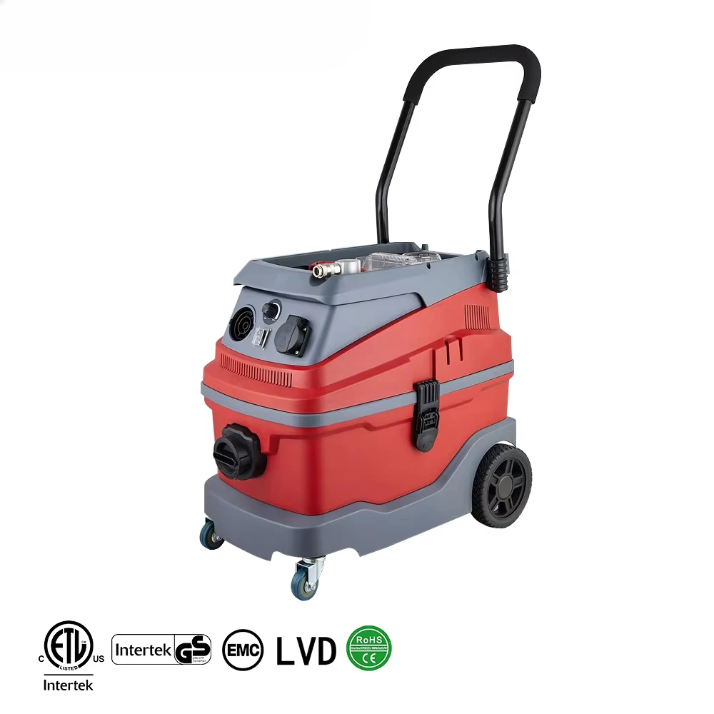 JN501 30L Wet/Dry HEPA Filter Vacuum Cleaner Industrial Cleaning Machine Dust Extractor With Semi Auto Filter Clean