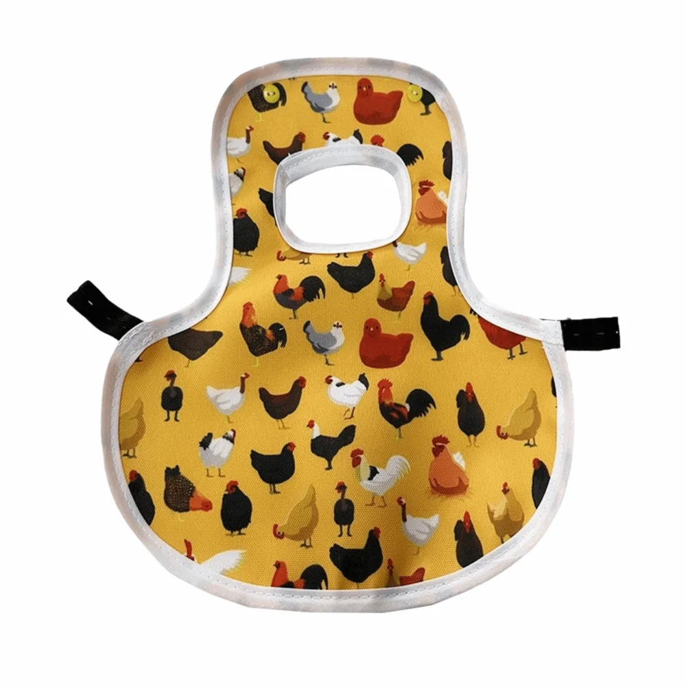 

Protective Hen Apron Washable Adjustable Chicken Saddle Apron Wings Fixed Waterproof Poultry Back Protector