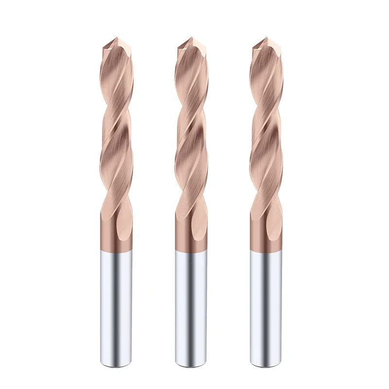 Tooleye Total Length 80mm Carbide Drill Bits HRC45° HRC55° For Hard Metalworking CNC Tools Tungsten Steel Metal Drills 2.1-10mm