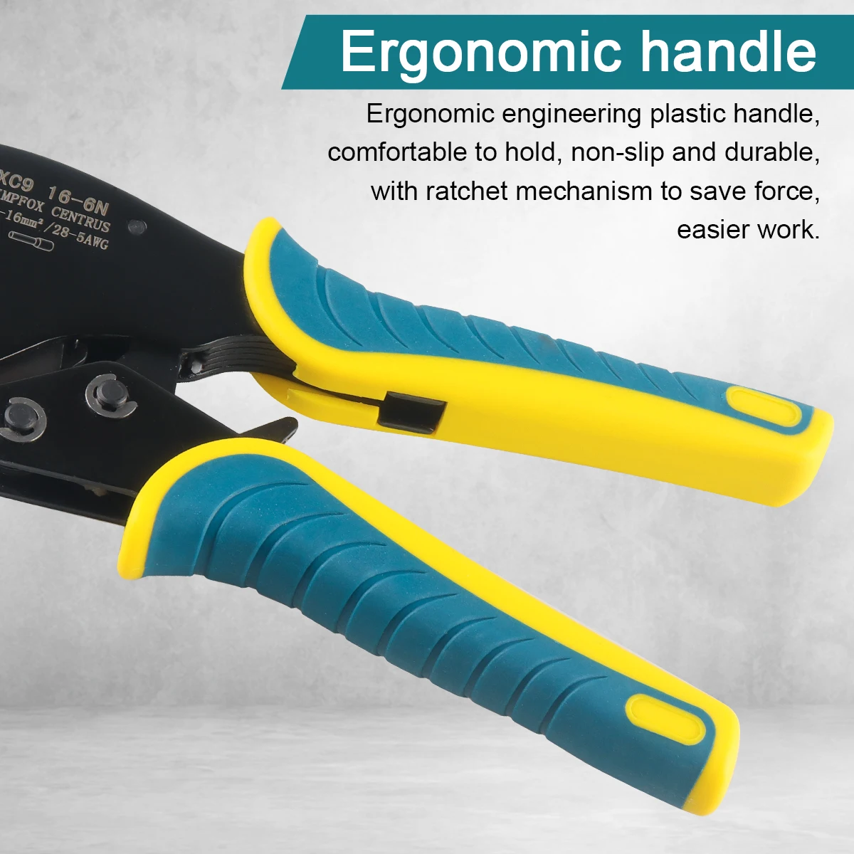 WOZOBUY Hexagonal Ferrule Crimping Tool (0.08-16mm²/AWG28-5) , Ferrule Crimper for Wire Ferrules,End Sleeves,Pin Cord Connectors