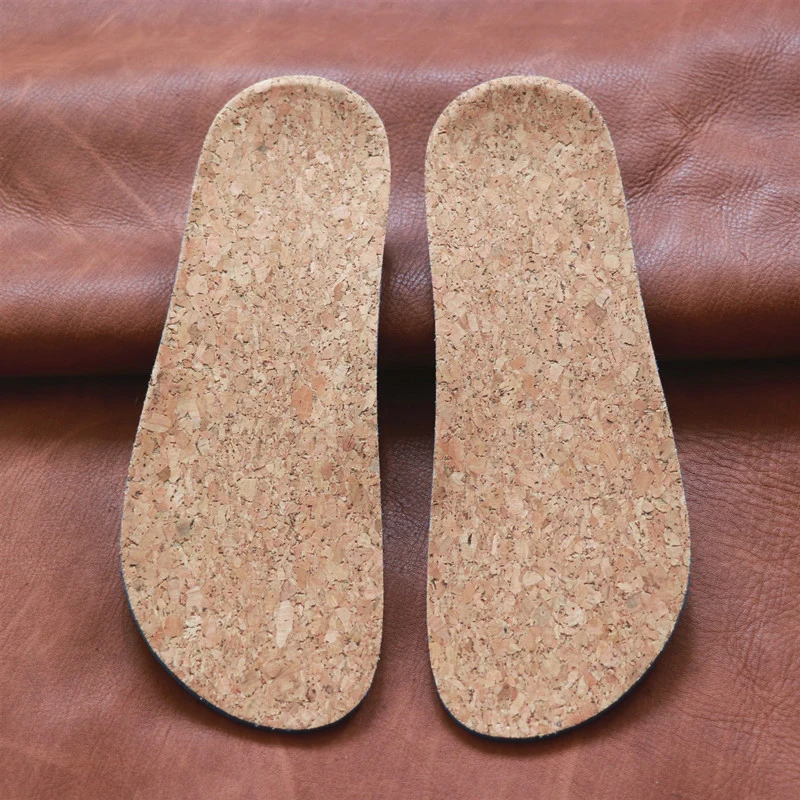 Big Round Head Ugly Cute Cork insole Soft Comfortable Absorb-Sweat Breathable Insole for Women Girls Mary Jane Shoes