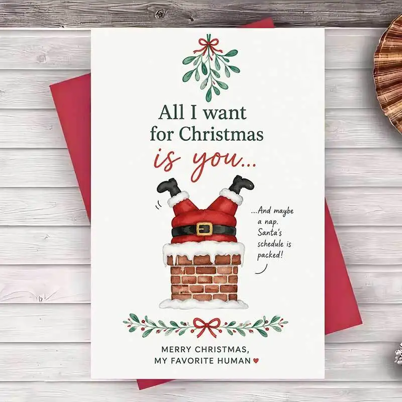 Fun Christmas cards for men, girlfriends, or partners, romantic holiday messages, and Christmas greeting cards for loved ones
