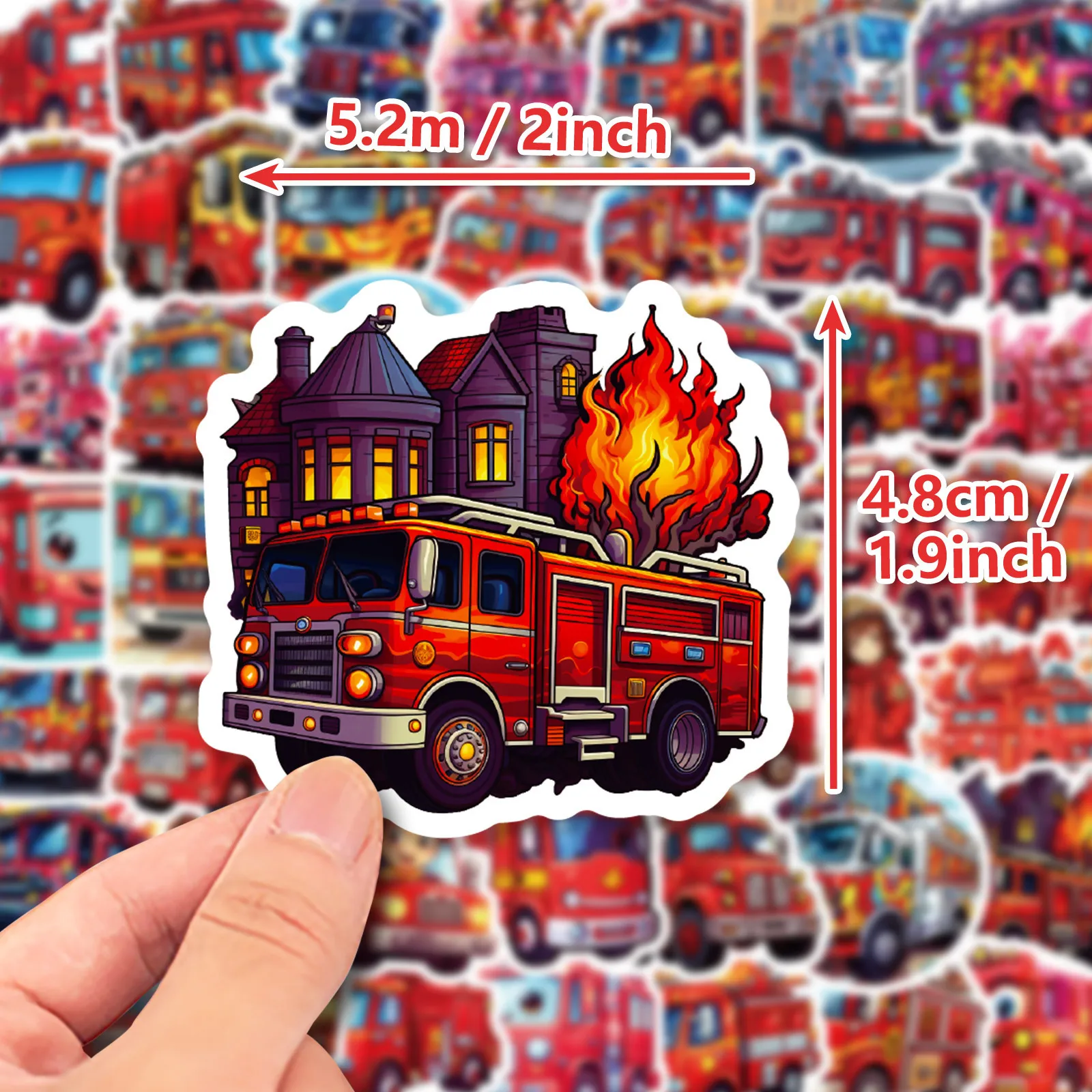 Fire Truck Party Temporary Tattoos stickers Fireman Themed Party Body Face Tattoos Firefighter Birthday Party Supplies Favors