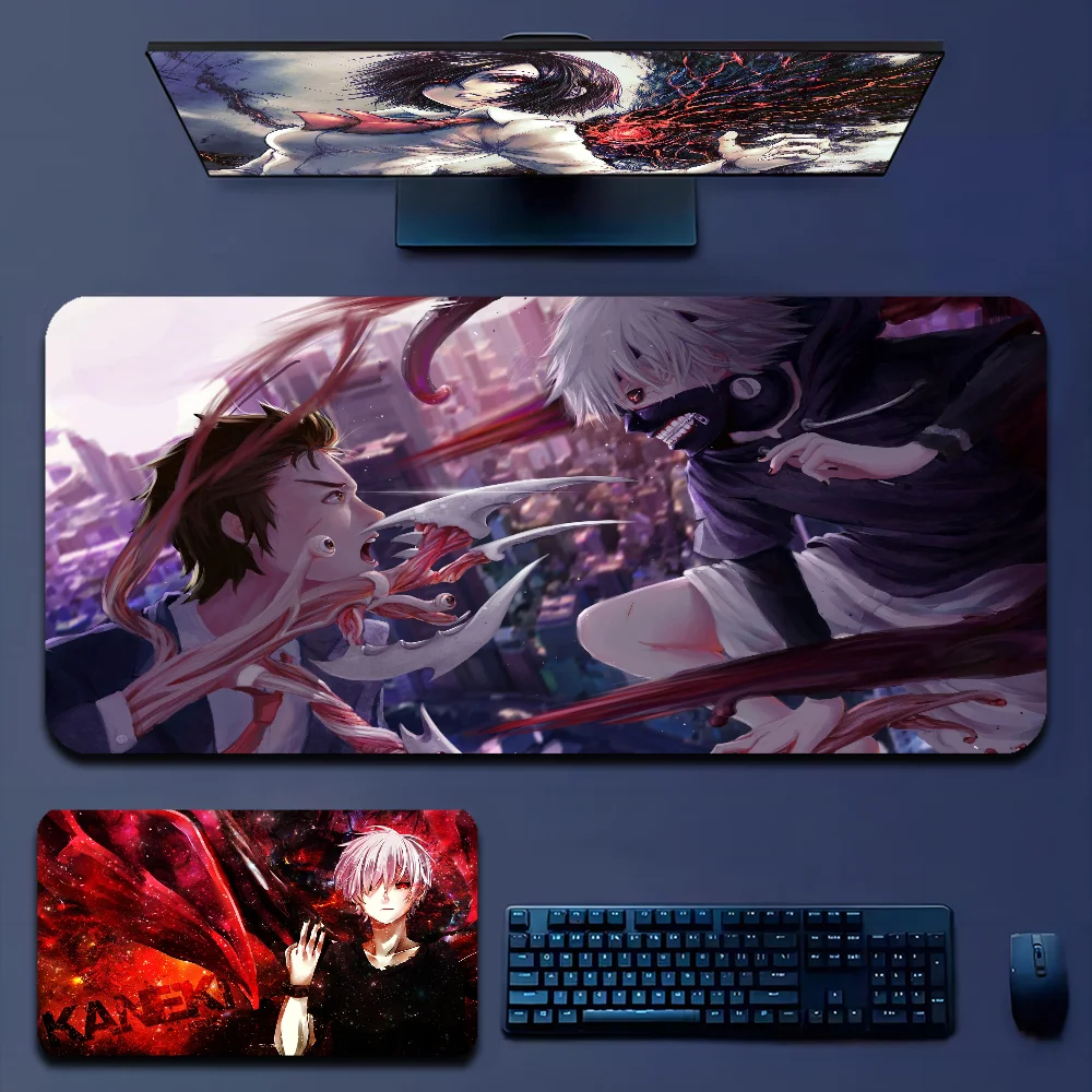 

Anime Tokyo Ghoul Custom Skin Desktop Desk Mat Kawaii Gaming Accessories Students Writing Pad For PC Computer Table