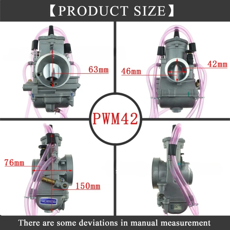 PWM 34 36 38 40 42mm suitable for Keihin carburetors, universal shift go-karts, 2T racing motorcycles, scooters, ATV KTM 250cc