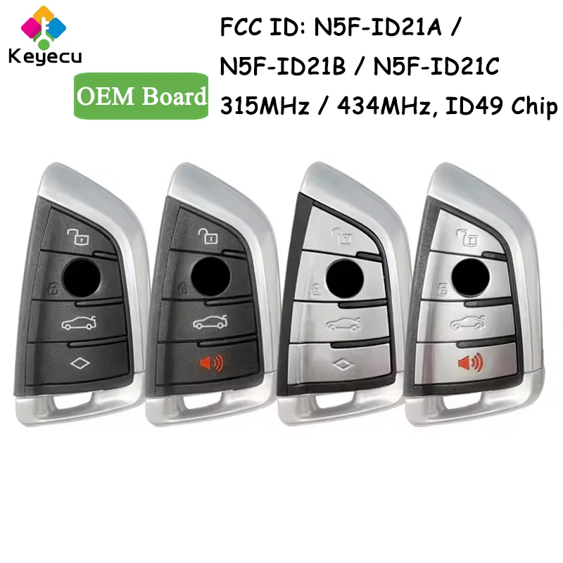 

KEYECU OEM Board Smart Remote Key Fob 315MHz 434MHz ID49 Chip for BMW BDM G20 G30 G32 G11 G15 G29 N5F-ID21A N5F-ID21B N5F-ID21C