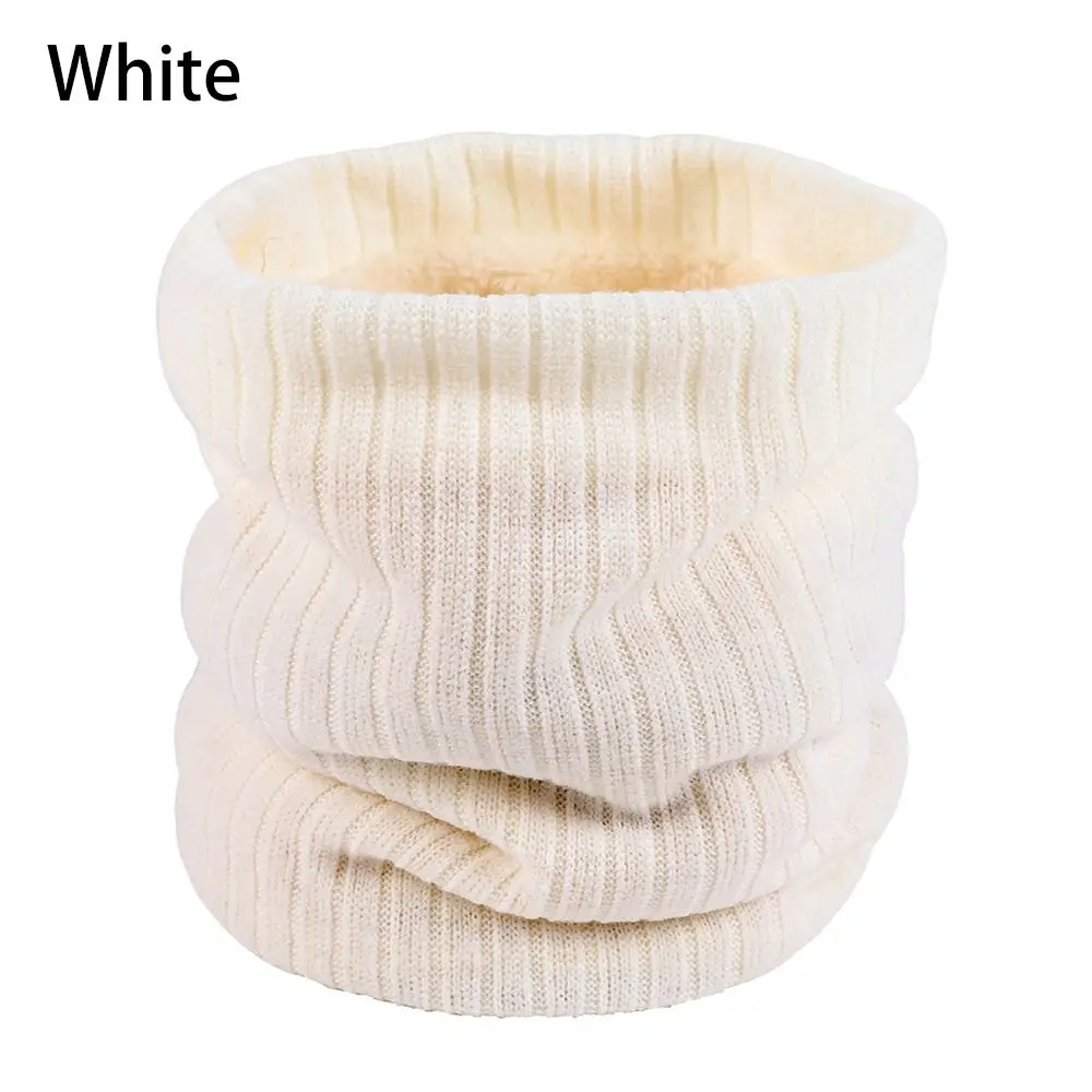 

Аксессуары, двухслойный ветрозащитный вязаный шарф с воротником, шарфы с круглой петлей, теплый шарф на флисовой подкладке, зимние гетры