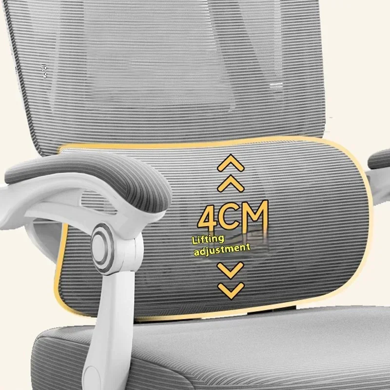 

Relaxing Chair Foot Rest Ergonomic Office Aluminum Alloy Chairs 3D Armrest 4D Adjustable Reception Counter Business Furniture