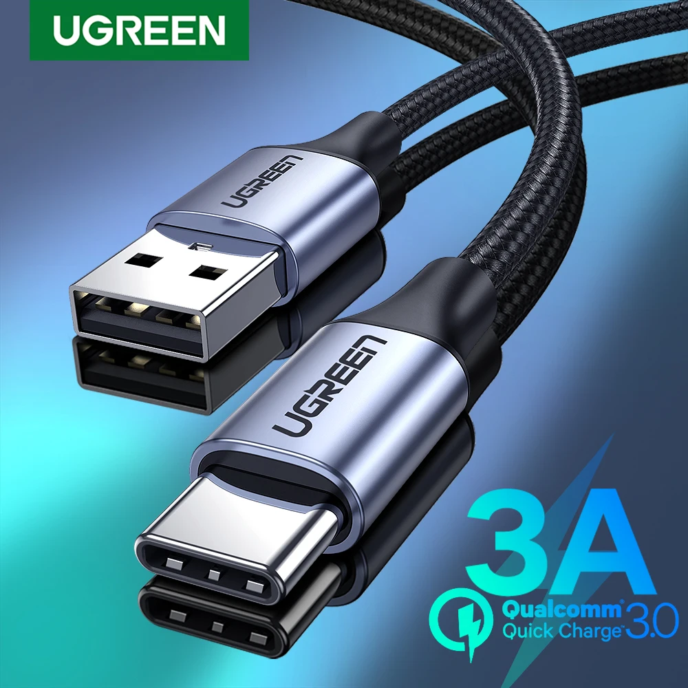 UGREEN 3A USB Type C Cable For Xiaomi Samsung Galaxy S24 USB Charging Data Cable iPad Poco USB C Cable