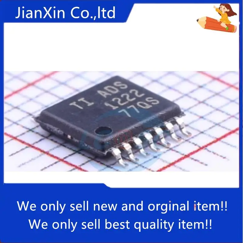 

5pcs 100% orginal new ADS1222IPWR ADS1222 24-bit ADC analog-to-digital converter TSSOP-14