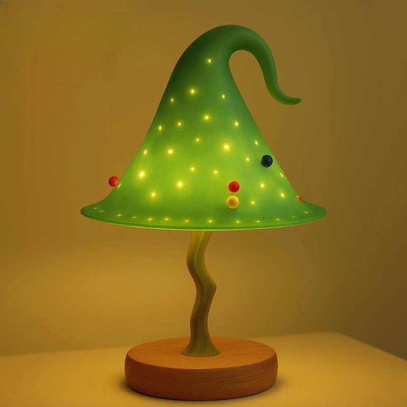 Christmas Elf Night Light Ambient Bedroom Decoration Birthday Gift Table Lamp Creative Bedside Lamp