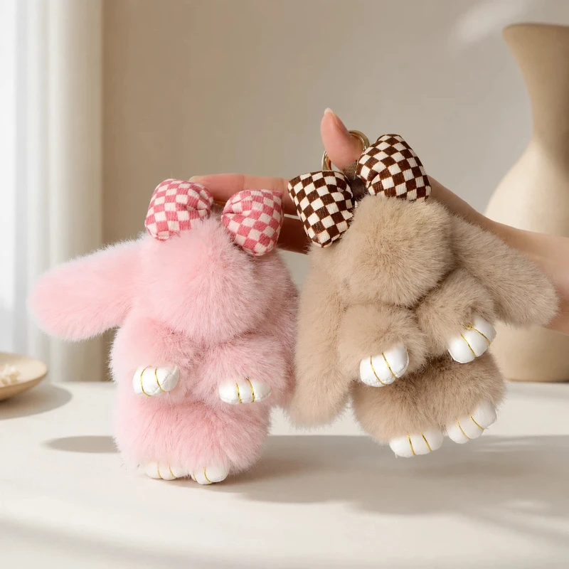 Spot Mengmeng Rabbit Dead Rabbit Pendant Imitation Mink Mao Xiaotu Pendant Interior Decoration Holiday Surprise Souvenir.