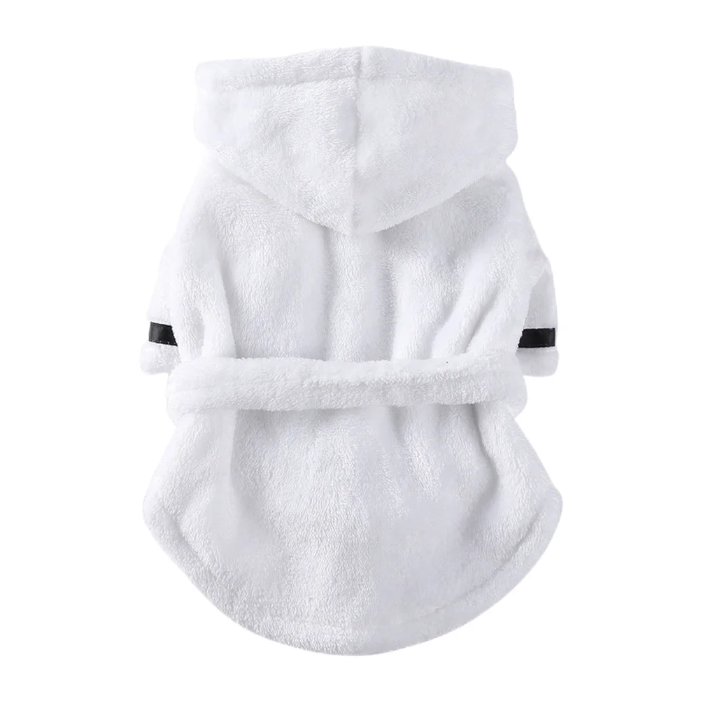 Pet Bathrobe For Dogs -Drying Dog Bath Towel Comfortable Wearable Design For Bathing Sleeping Indoor Use Durable