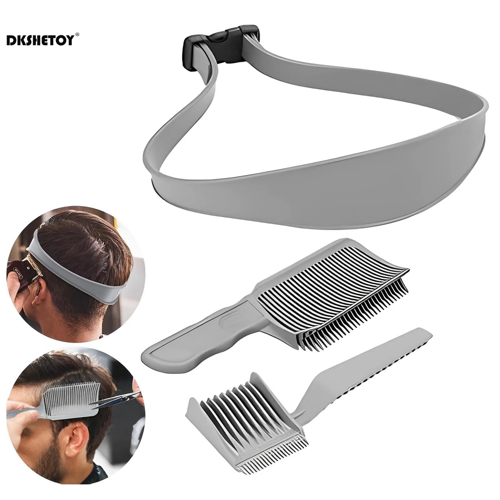 Barber Fade Combs Set DIY Home Hair Trimming Haircuts Curved Headband Hair Cutting Tool For Gradient Hairstyle Shaving Template