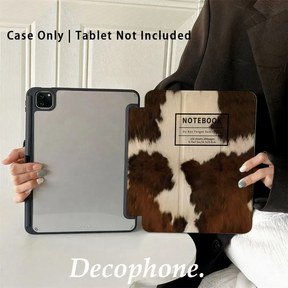 Brown and White Color Block For iPad 9/8/7th Gen 10.2-inch/iPad Pro 10/11th A16 2025/11in 2018-2025 2026 M4 Cover
