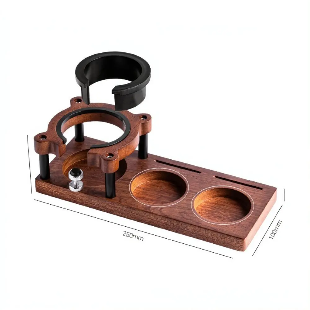 Espresso Tamper Holder Solid Wood Base For 51mm 58mm Coffee Portafilter Tamper Mat Barista Coffee Station Tool