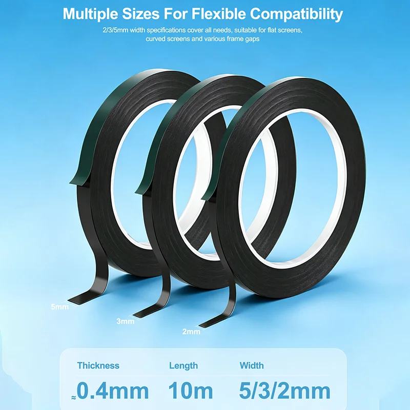 RELIFE HX1 Green Film Black Foam Double Sided Adhesive Tape Shock Absorption Sealed Waterproof For Phone Screen Frame Repair
