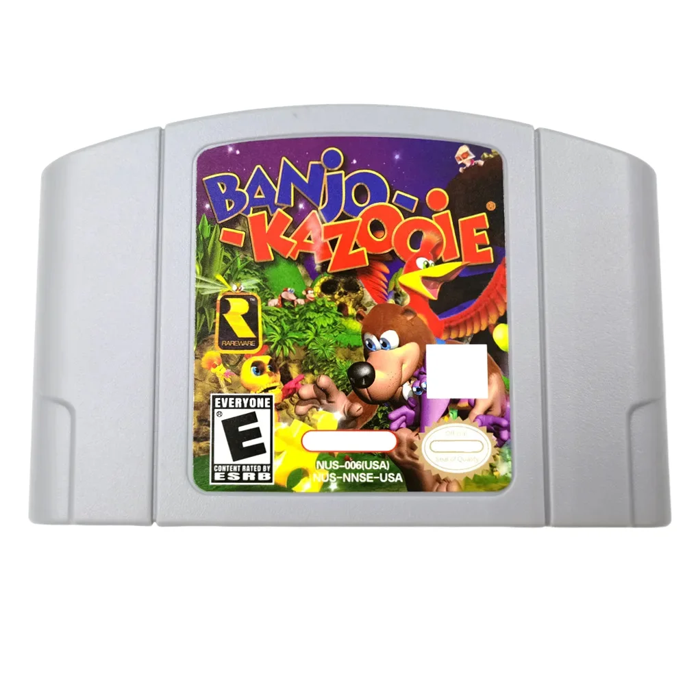 N64 คอนโซลวิดีโอเกมตลับหมึก BANJO Series 007 Castlevania Conkers Bad Fur Day Hobby Collection ของขวัญของเล่น USA Version