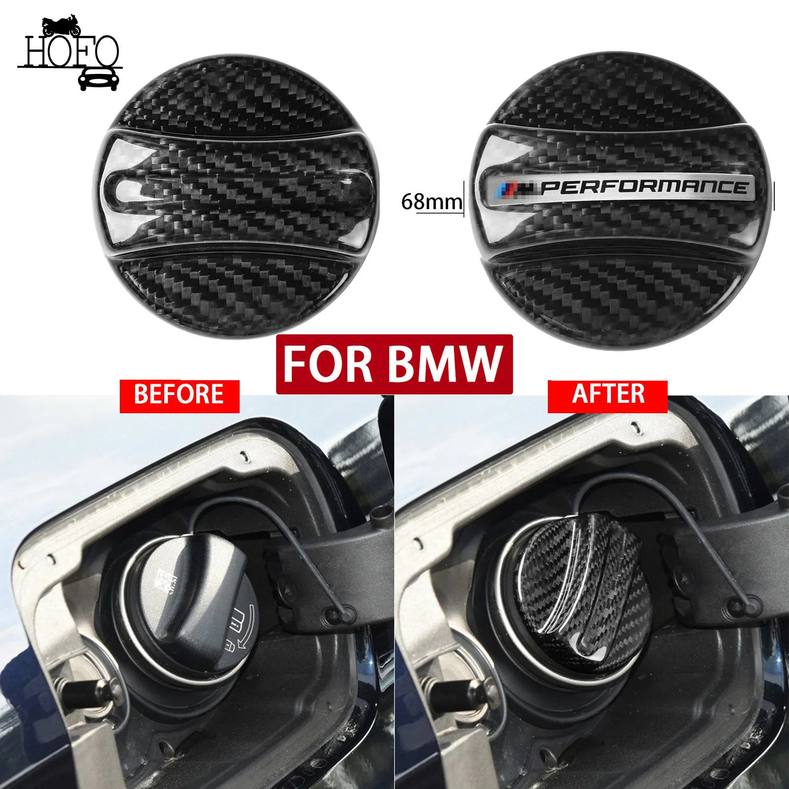 

Carbon Fiber Car Fuel Tank Oil Gas Cap Trim Cover decor For BMW E90 E92 G30 F20 F21 F30 F32 F34 F80 F82 G80 G82 G83 G87 M3 M4