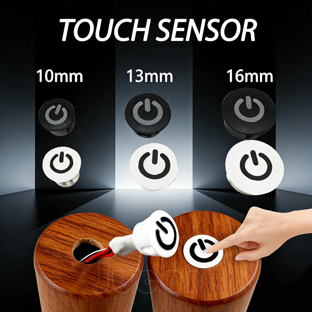 10/13/16mm Dimmable Touch Sensor Button Smart Home Switch Controller For DC5V 12V 24V Closet Corridor LED Strip Light Switch