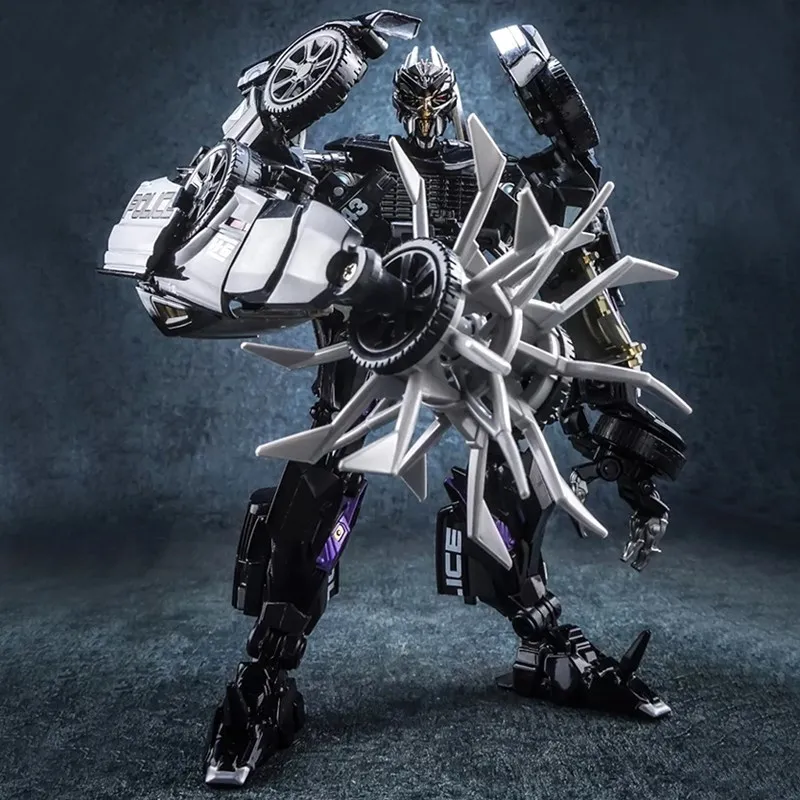 

Transforming Robot Police Car Judge LS02 Movie 5 Road Alloy Version Collectible Model Toy For Boys Children