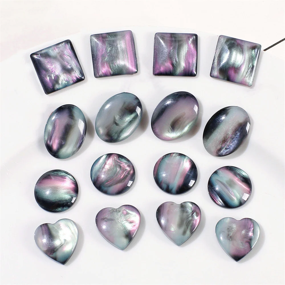 Resin Art Earrings Material - WFFNNKC 10-20 шт. ретро блестящие геометрические