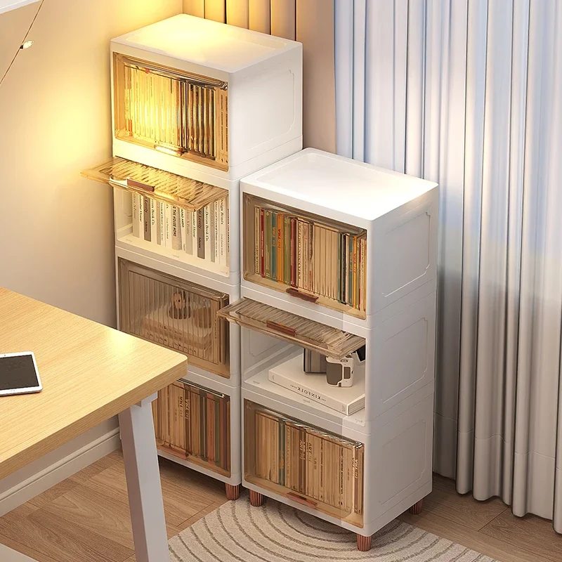 Modern for Living Room Organizer Book Shelves Nordic Bookcase Books Magazine Rack Floor Kids Bookshelf Multifunctional Furniture