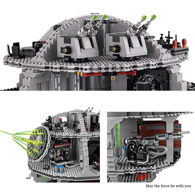 Moc-75159 DS-3 Ultimate Death Star bloques de construcción ladrillos estación de batalla juguetes para chico adulto cumpleaños regalos de navidad