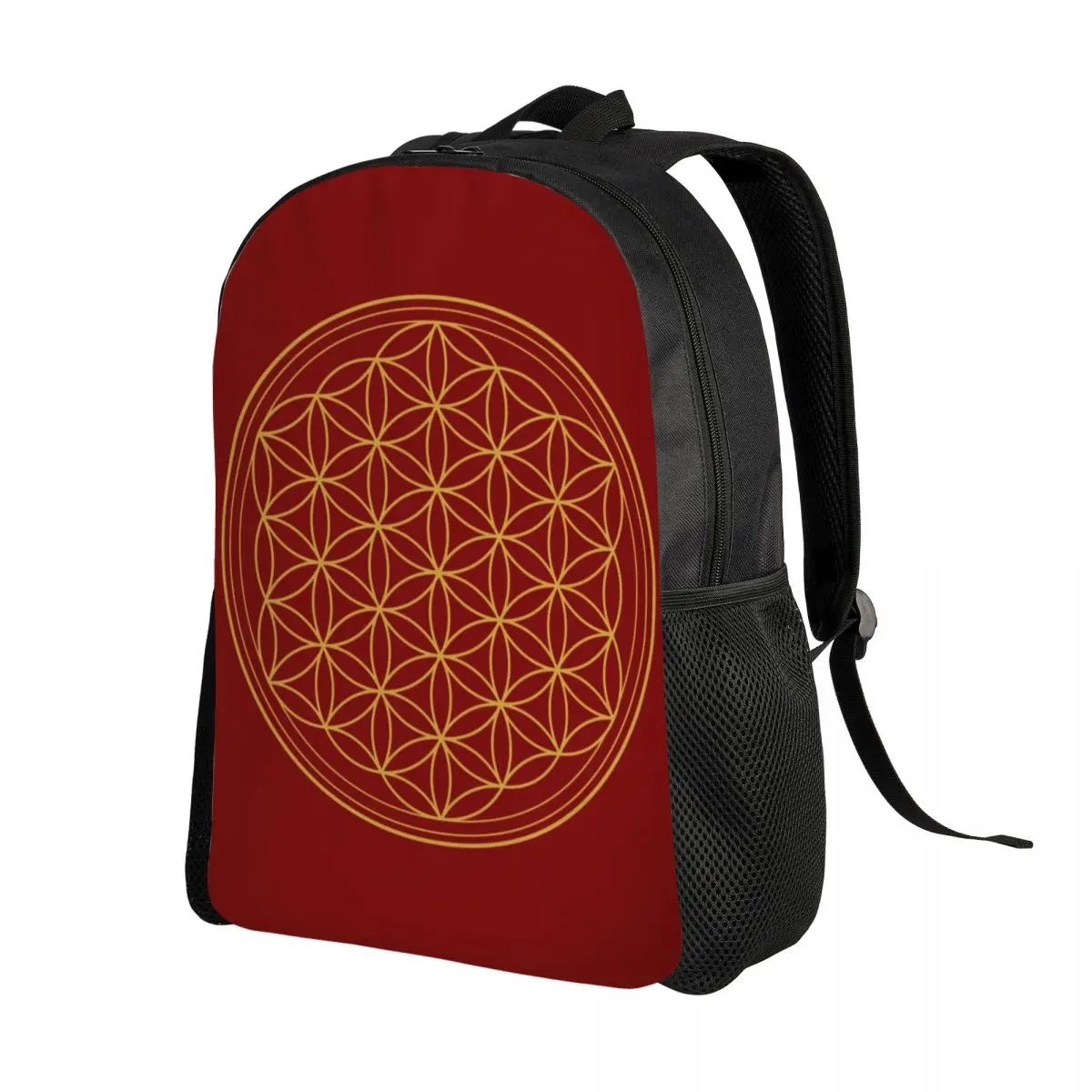 Mochilas personalizadas Flower Of Life Power para hombres y mujeres, bolsa de libros de moda para la Escuela Universitaria, bolsas de Geometría Sagrada