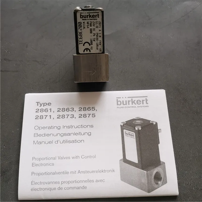 

Burkert2871 A 1,0 FKM VA G1/8 PNVAK-10bar 24VDC 5W 00238931