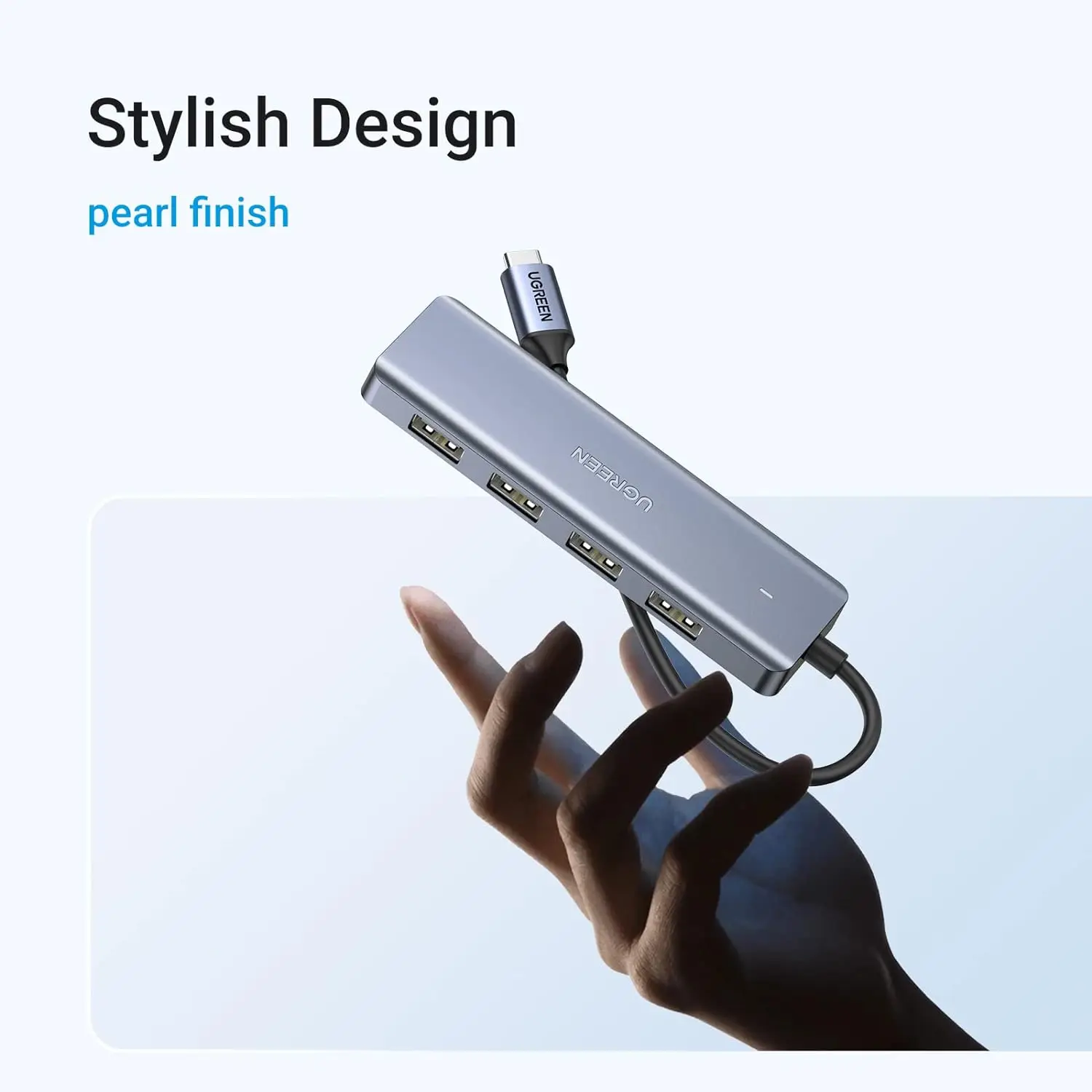 UGREEN USB C Hub Divisor alimentado de 4 puertos para computadora portátil