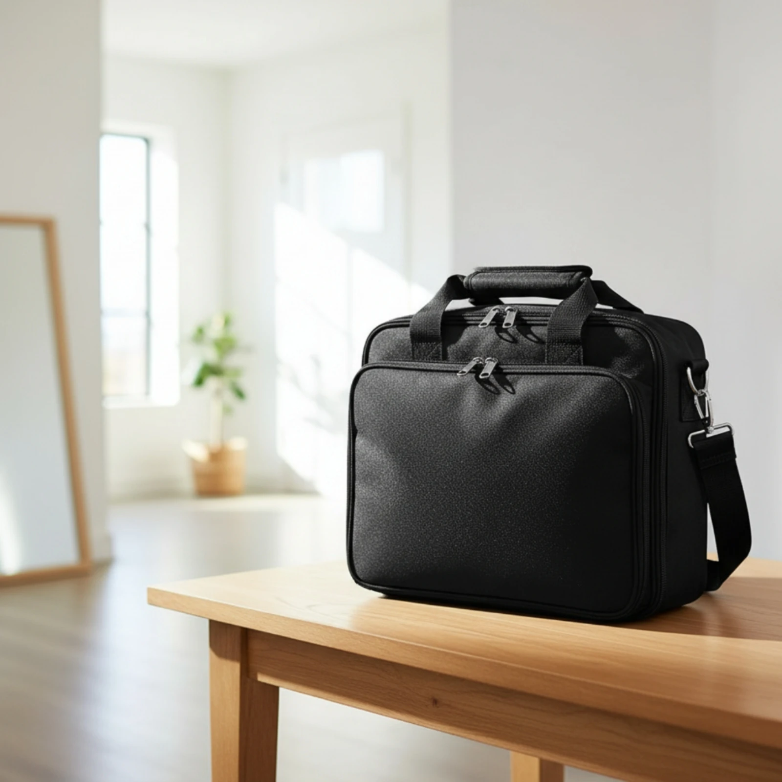 Barber Tool Bag Multi-Compartment Barber Bag with Shoulder Strap Organizer Long-Lasting Case Easy to Carry for Barbers, Salon