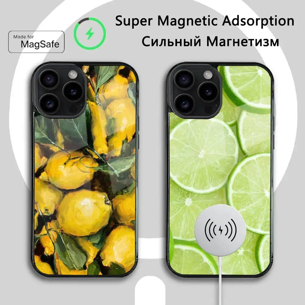 

I-Interesting lemon Phone Case For iPhone 16 15 14 13 12 11 Plus,Pro,Max Mini Magsafe Magnetic Wireless Charging