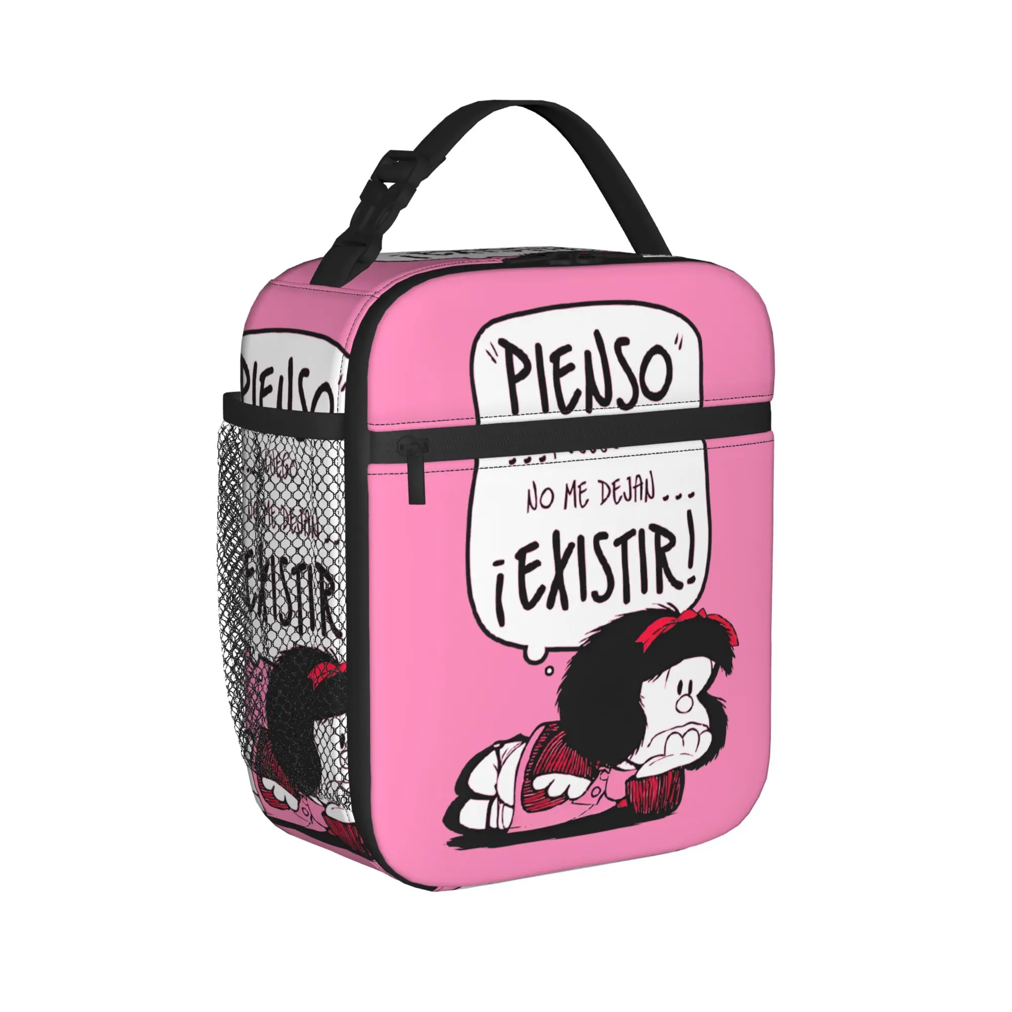 Mafaldas Insulated Lunch Bag High Capacity  Reusable Thermal Bag Tote Lunch Box School  Outdoor Food Storage Bags