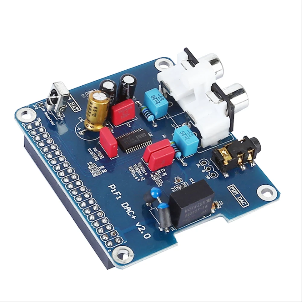 

A39U PCM5122 для Raspberry Pi B + 2/3B HIFI ЦАП + звуковая карта Цифровой аудиомодуль Интерфейс I2S Специальная объемная музыка PIR 2B 3