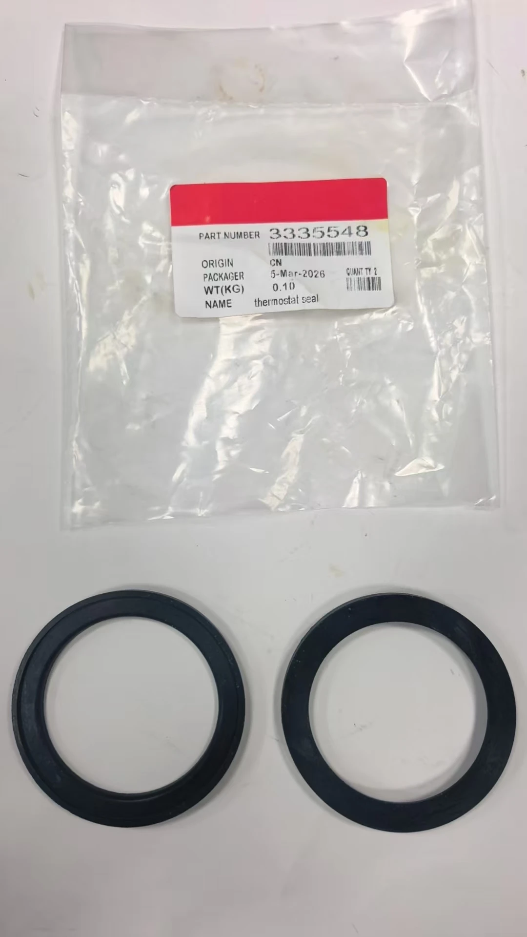 3335548 Engine Coolant Thermostat Seal for Cummins ISX15 QSX15 ISM11 QSM11 M11 Diesel Truck Parts Replace M-3335548 K3335548