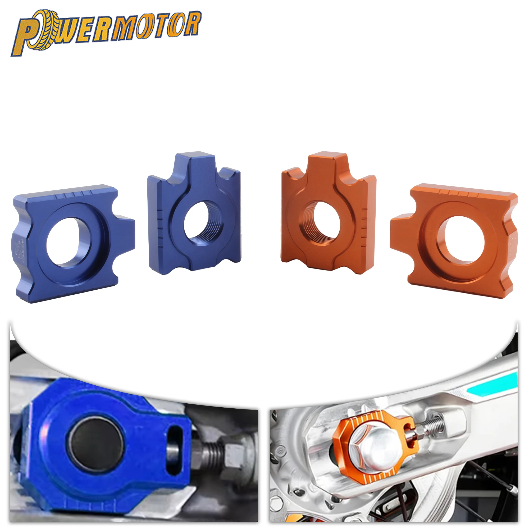 

For KTM Motorcycle 20mm Rear Chain Adjuster Axle Block 125-530cc XCF XCW SX SXF XC XCWF EXC EXCF 2008-2023 DirtBike Modified