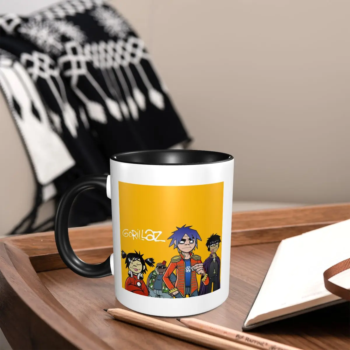 

Кружка Gorillaz, забавные керамические кофейные чашки, чайные кружки, чашка для молока, посуда для напитков, подарки для друзей