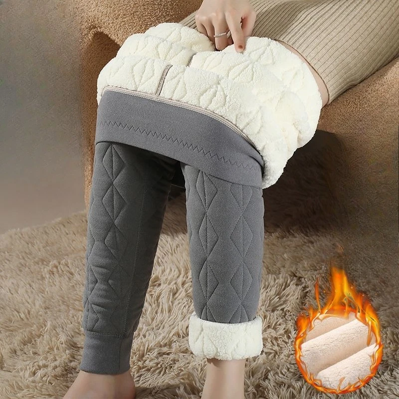 Pantaloni caldi autunno inverno ispessiti da donna Pantaloni spessi speciali Pantaloni a strati base dimagranti taglie forti TT183