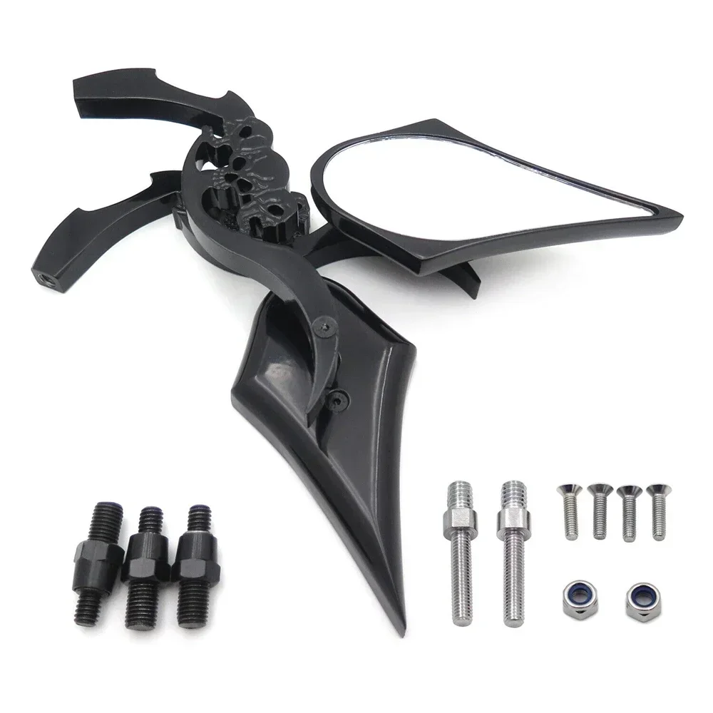 

Motorcycle Skull Blade Mirrors for Honda CBR 600RR/929RR Kawasaki Ninja Suzuki GSXR 600/750/1000 Yamaha R6/R1