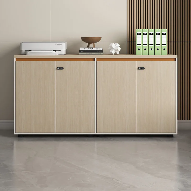File Cabinet Data Office Partition Low Financial Document Archive Floor Wooden Lock