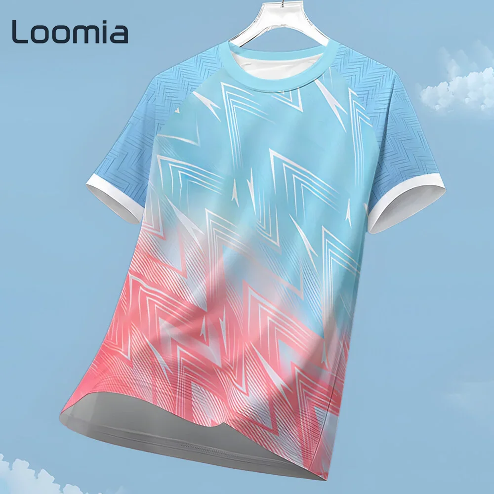 Summer New Unisex Sportswear Fashion Gym T-Shirt Woman Clothing Graphic T Shirts Running T-Shirt O-Neck Street Breathable Top