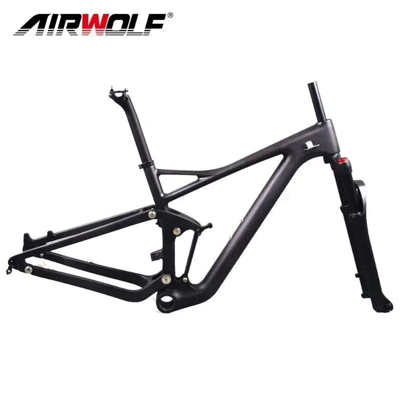 Airwolf T1000 Carbon Bike Shock Frame 29er Carbon Bike Frame 29 Mountain Carbon Bike Frame142*12mm Disc Brake Bicycle Hot Sale